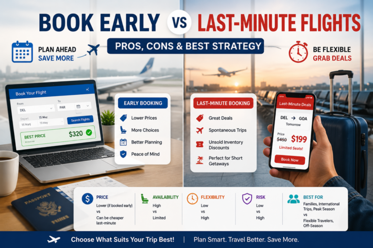 When and Why to Book Early vs Last-Minute Flights: Pros & Cons