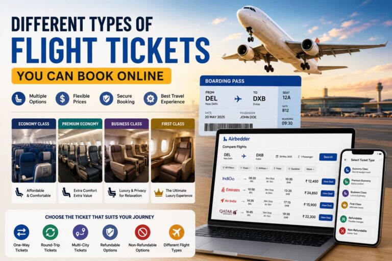 Different Types of Flight Tickets You Can Book Online