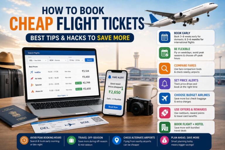 How to Book Cheap Flight Tickets – Tips & Hacks